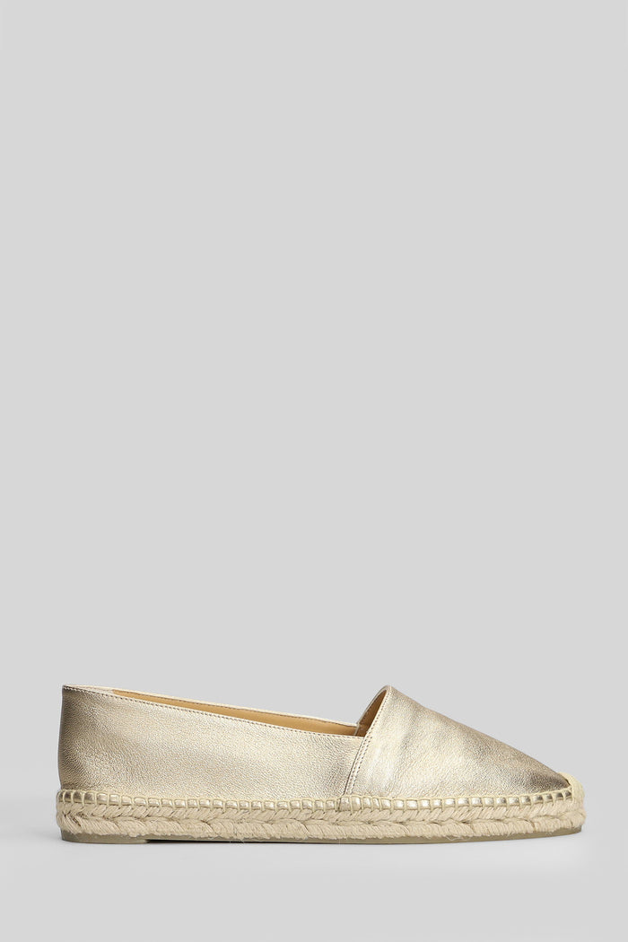 Kenda-118 Espadrilles Gold Leather Scarpe
