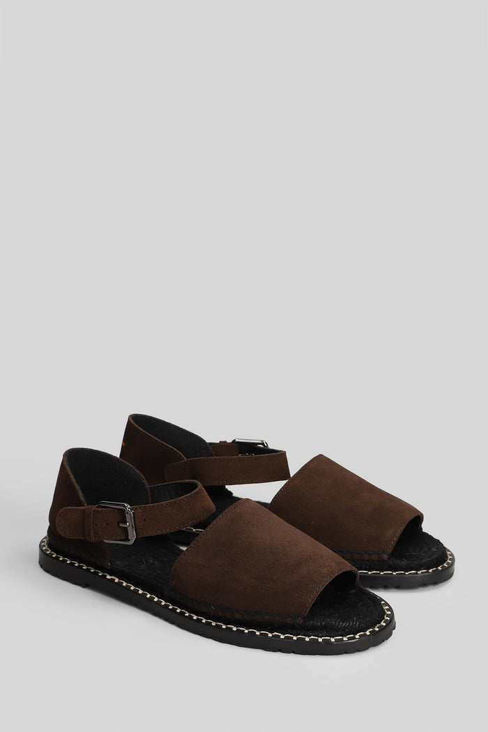 Polly C-186 Flats Brown Suede Scarpe