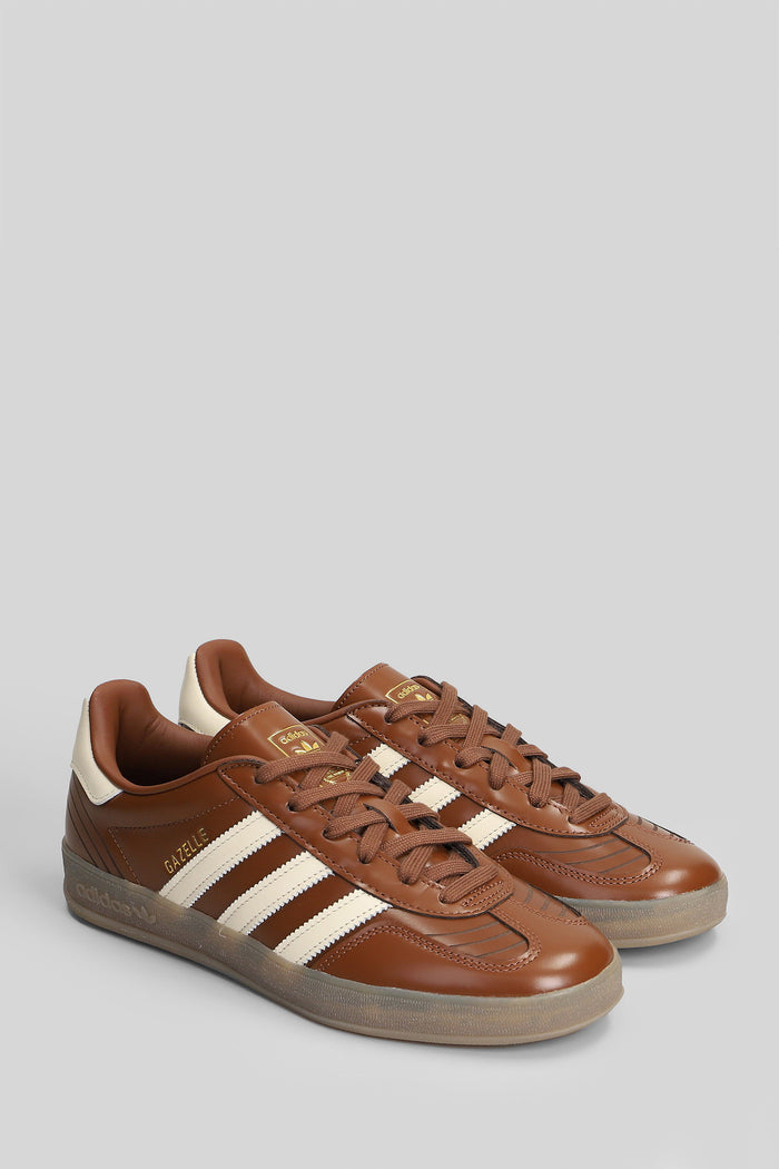 Gazelle Indoor Sneakers Brown Leather Scarpe