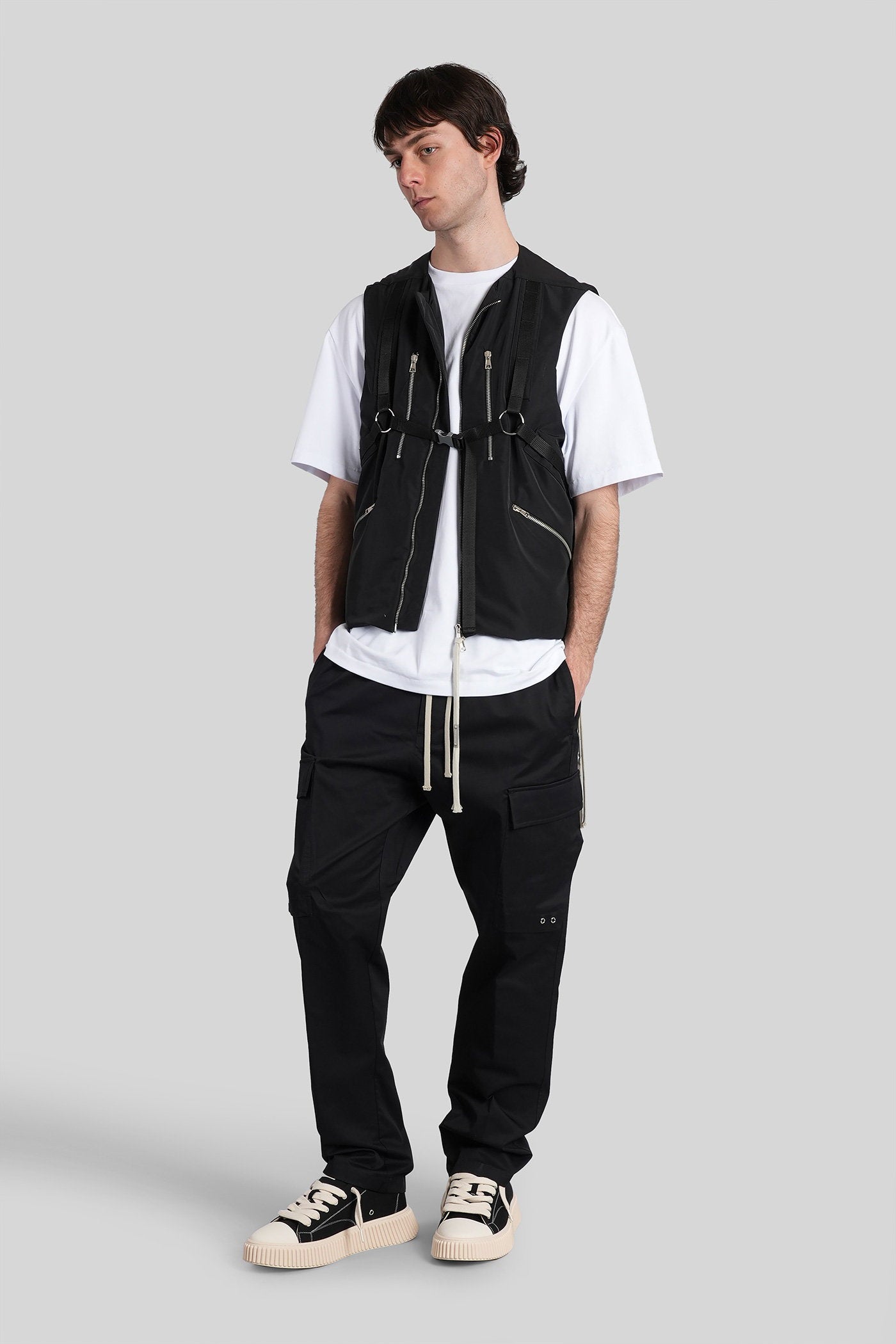 Aska Vest Black Nylon Abbigliamento