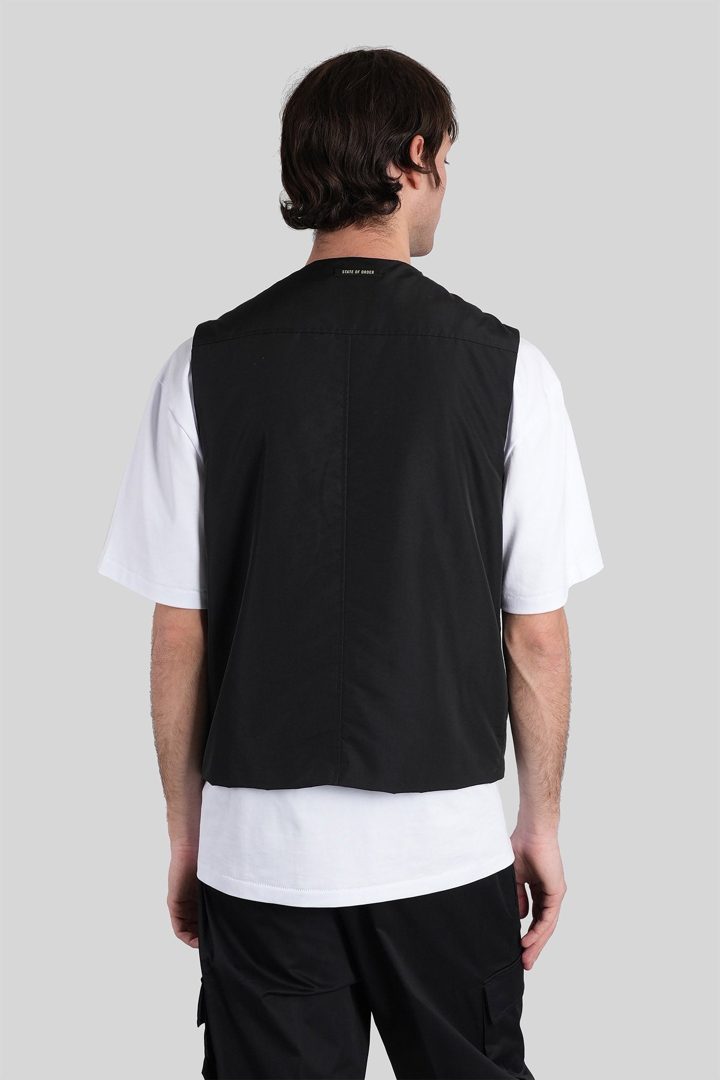 Aska Vest Black Nylon Abbigliamento