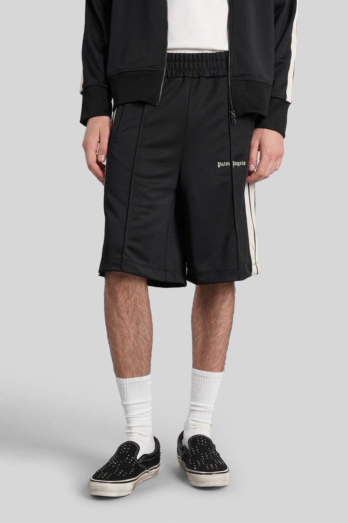 Shorts Black Polyester Abbigliamento