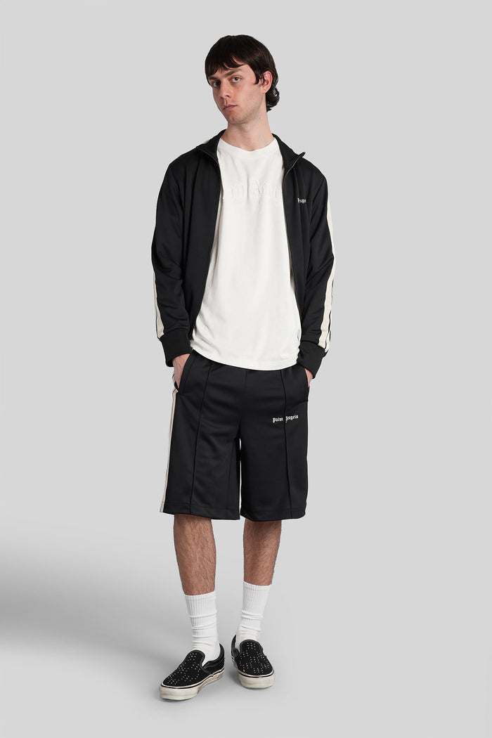 Shorts Black Polyester Abbigliamento