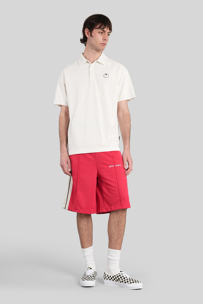 Shorts Red Polyester Abbigliamento