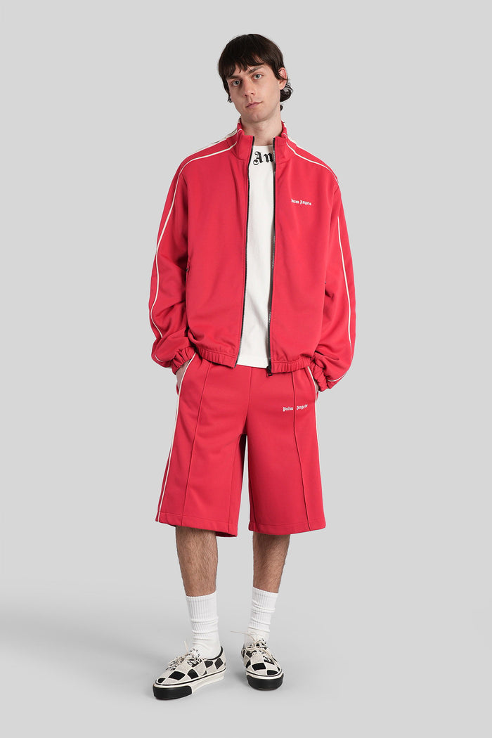 Casual Jacket Red Polyester Abbigliamento