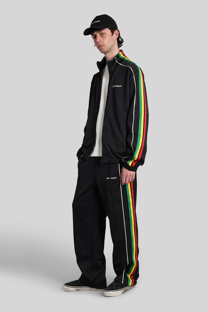 Pants Black Polyester Abbigliamento