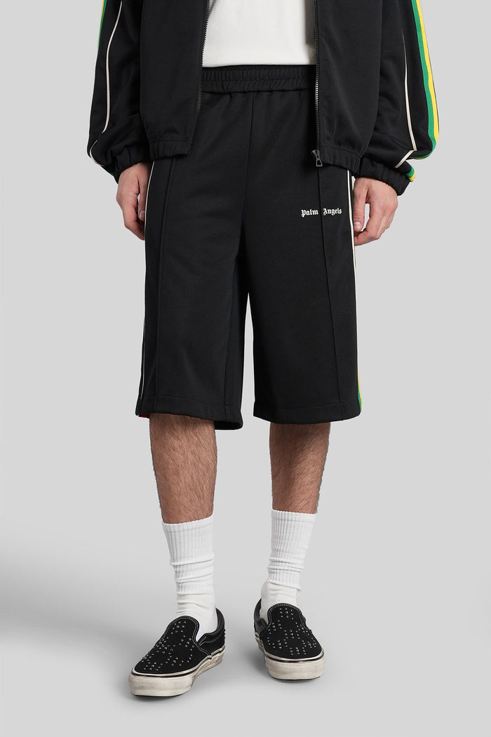Shorts Black Polyester Abbigliamento
