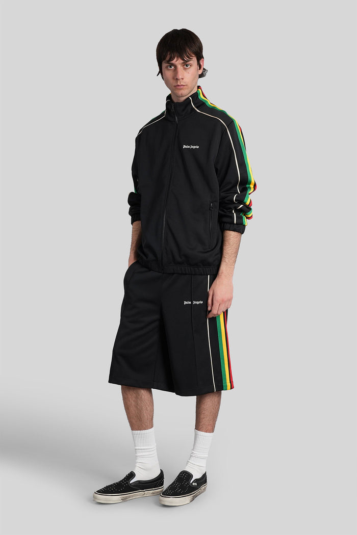 Shorts Black Polyester Abbigliamento