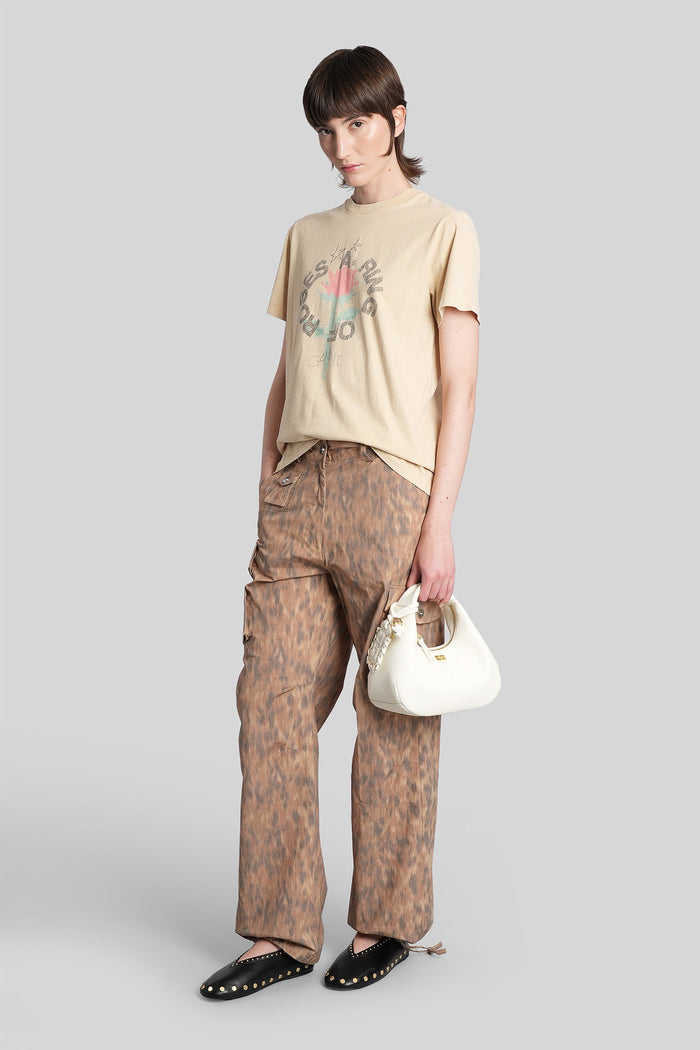 Pants Beige Cotton Abbigliamento