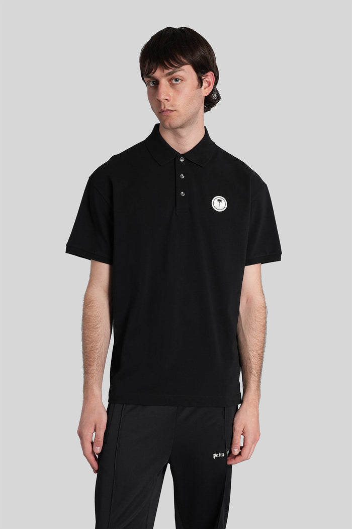 Polo Black Cotton Abbigliamento