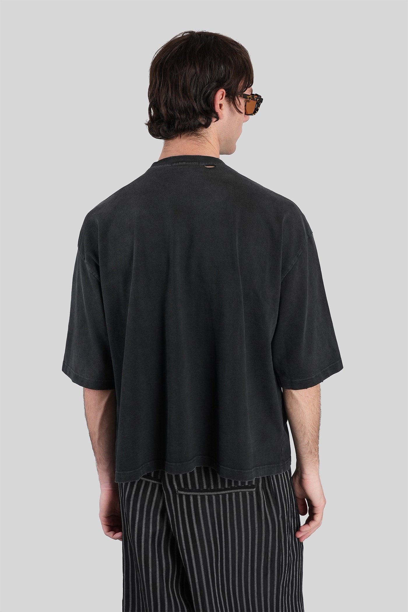 T-Shirt Black Cotton Abbigliamento