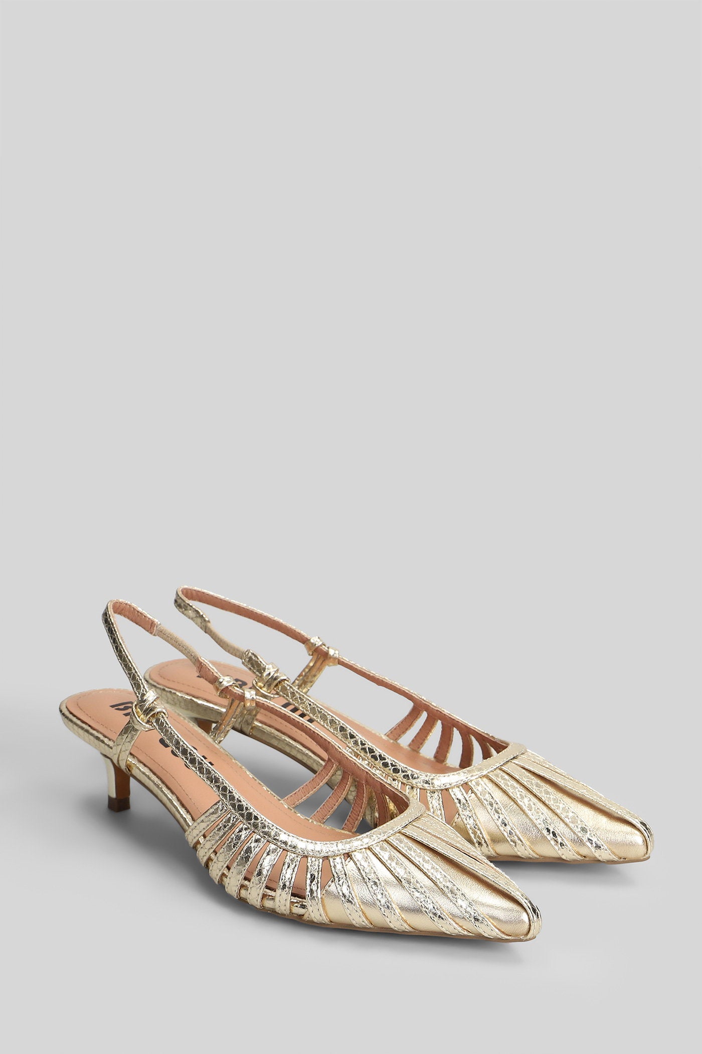 Zin Pump 45 Pumps Gold Leather Scarpe