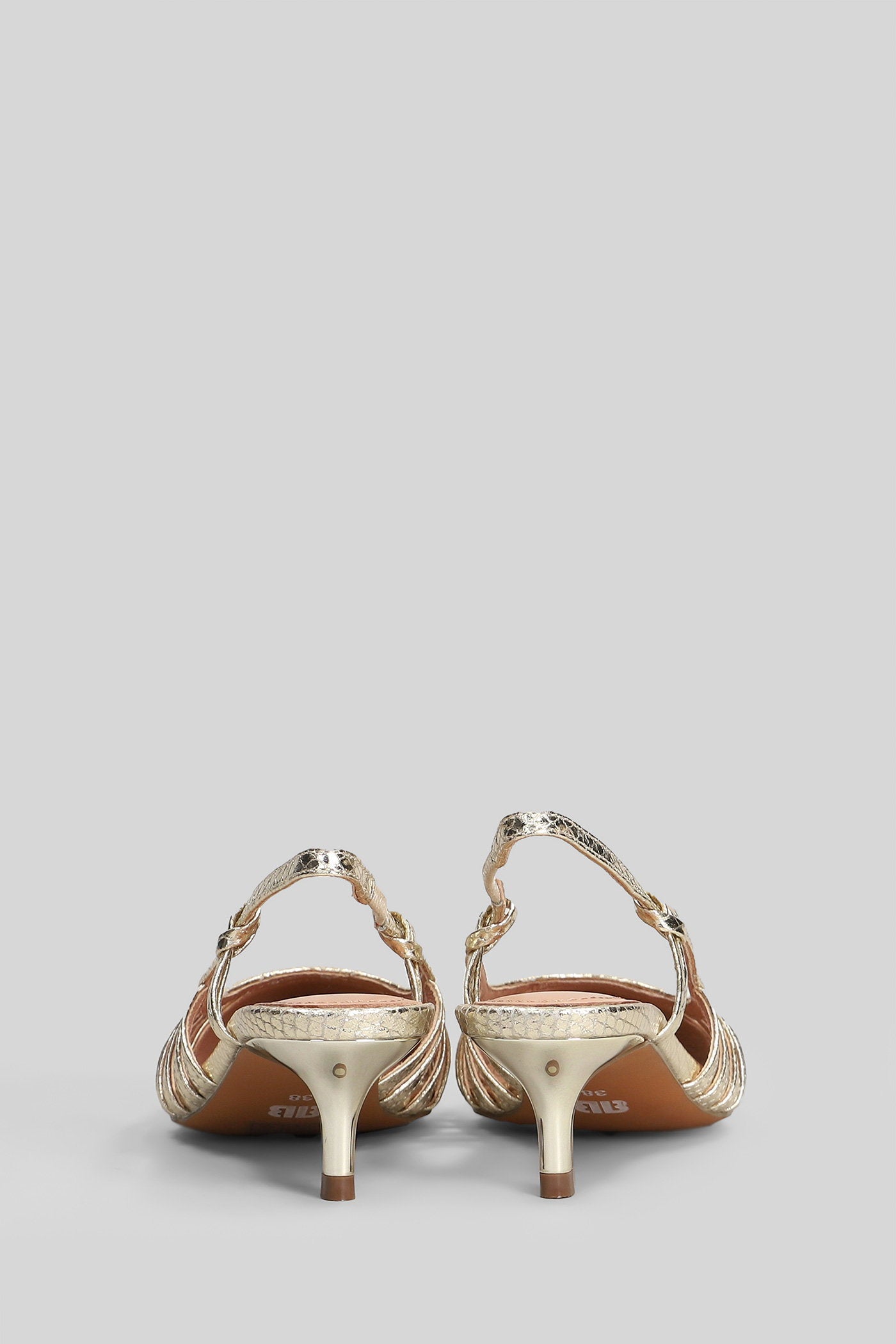 Zin Pump 45 Pumps Gold Leather Scarpe