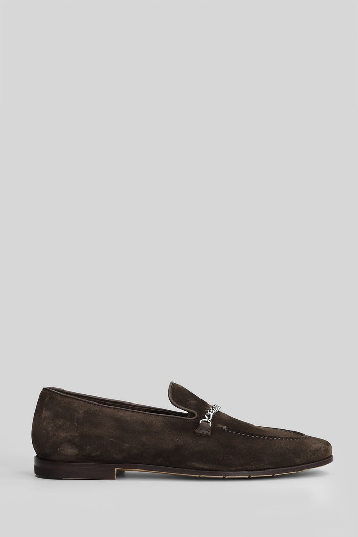 Loafers Dark Brown Suede Scarpe
