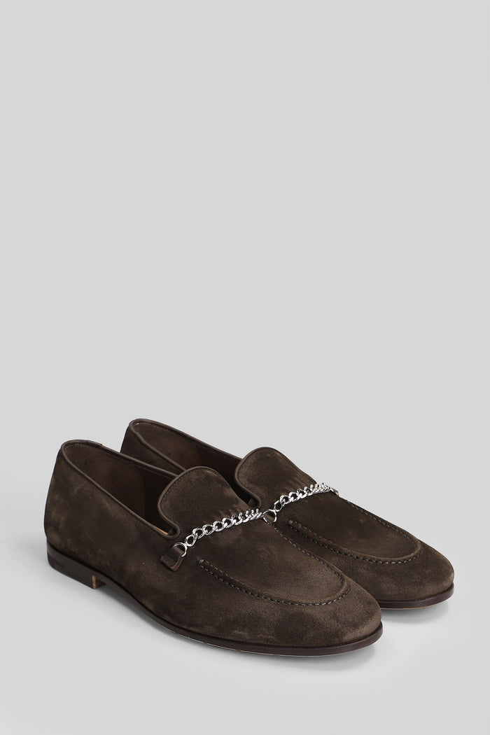 Loafers Dark Brown Suede Scarpe