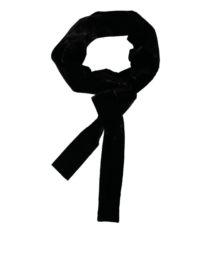 Dolce & Gabbana 75% Viscose 15% Cotton 10% Silk belt in black — view 2