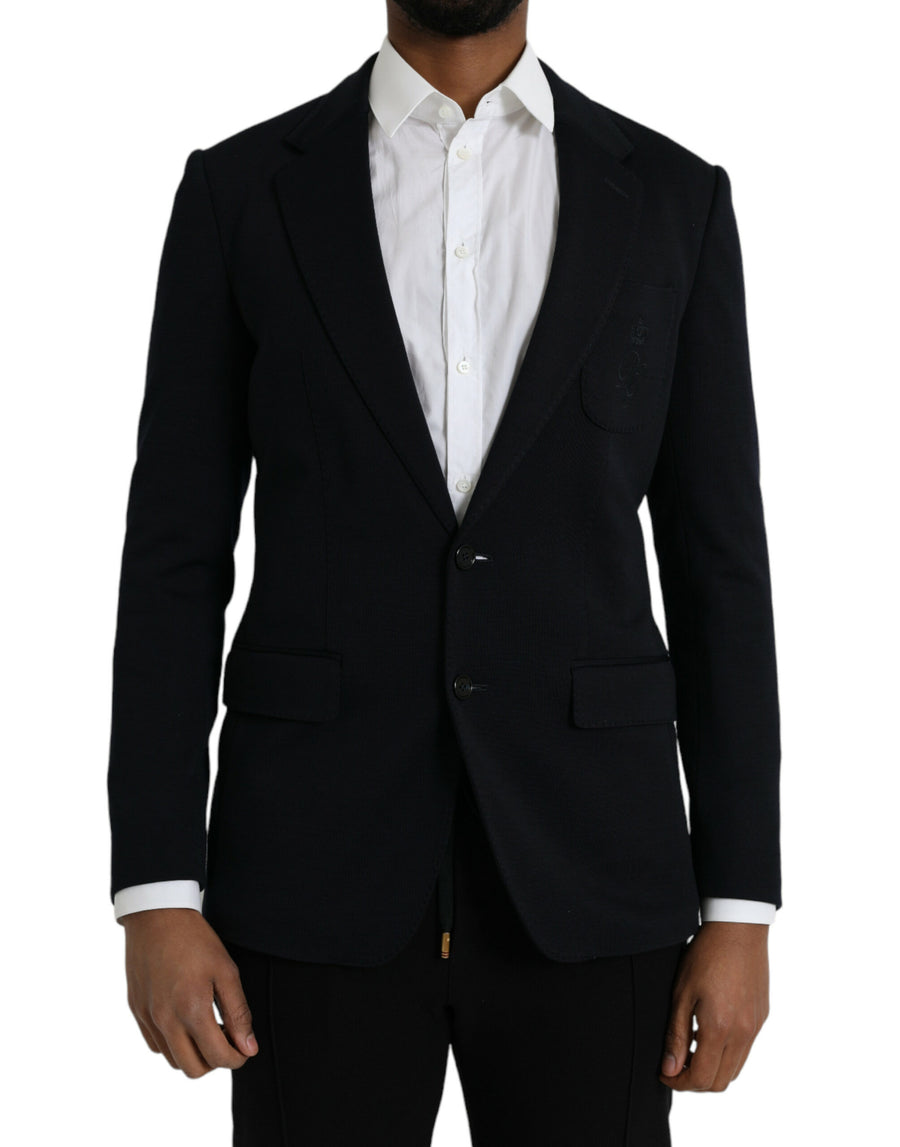Dolce & Gabbana 92% Virgin Wool 8% Nylon (body); 92% Silk 8% Elastane (lining) blazer in black