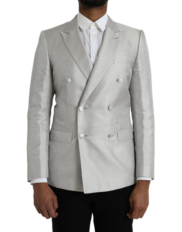 Dolce & Gabbana 100% Silk blazer in white