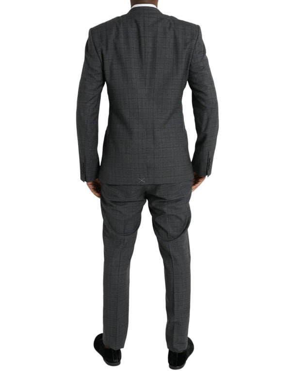 Dolce & Gabbana 99% Virgin Wool pant suit in gray