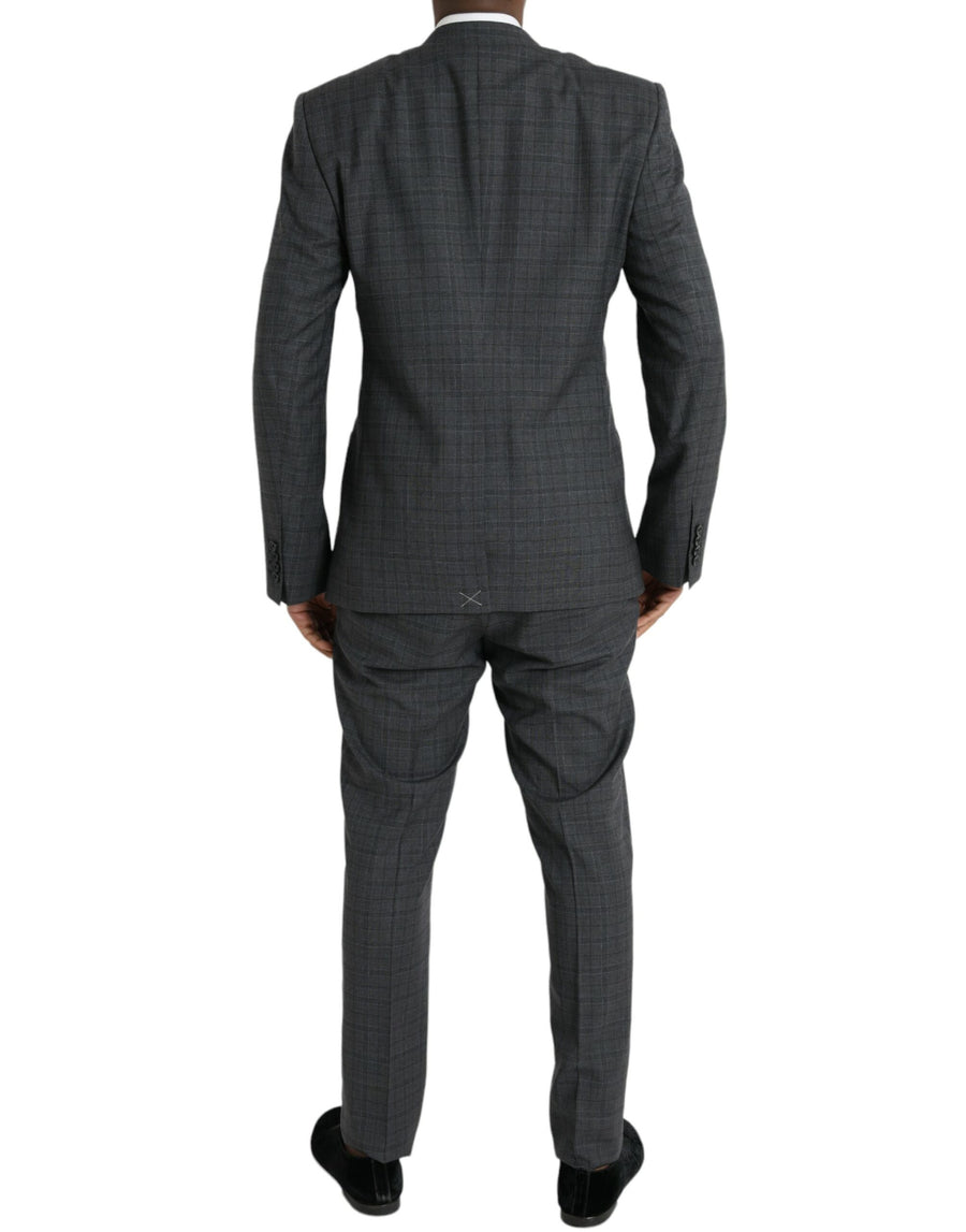 Dolce & Gabbana 99% Virgin Wool pant suit in gray