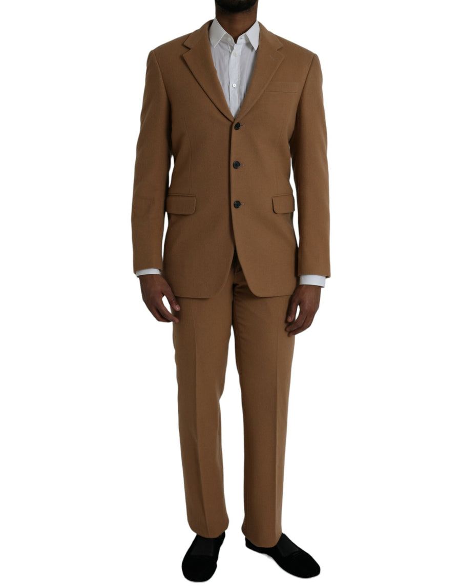 Prada 100% cashmere suit in brown