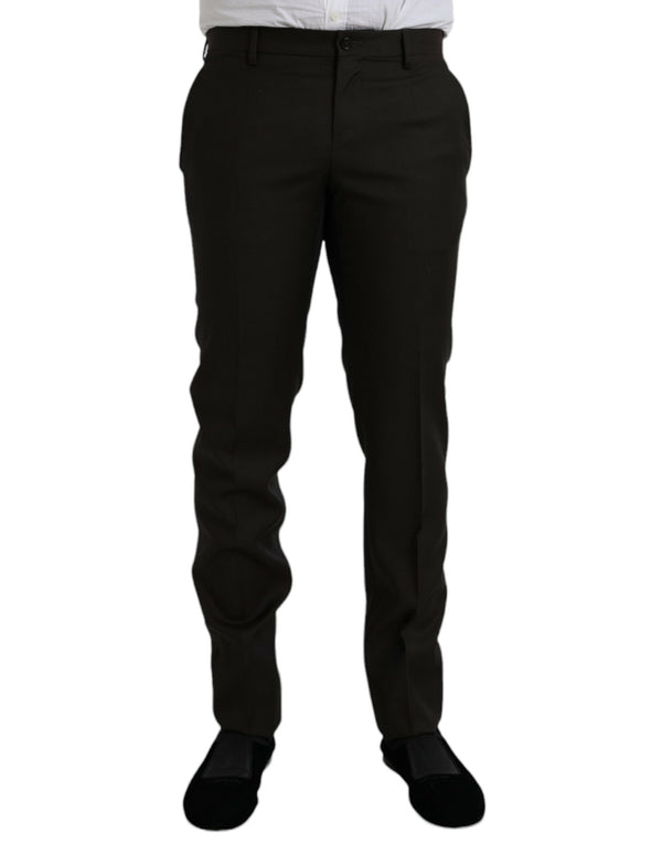 Dolce & Gabbana 83% Virgin Wool 17% Silk trousers in brown