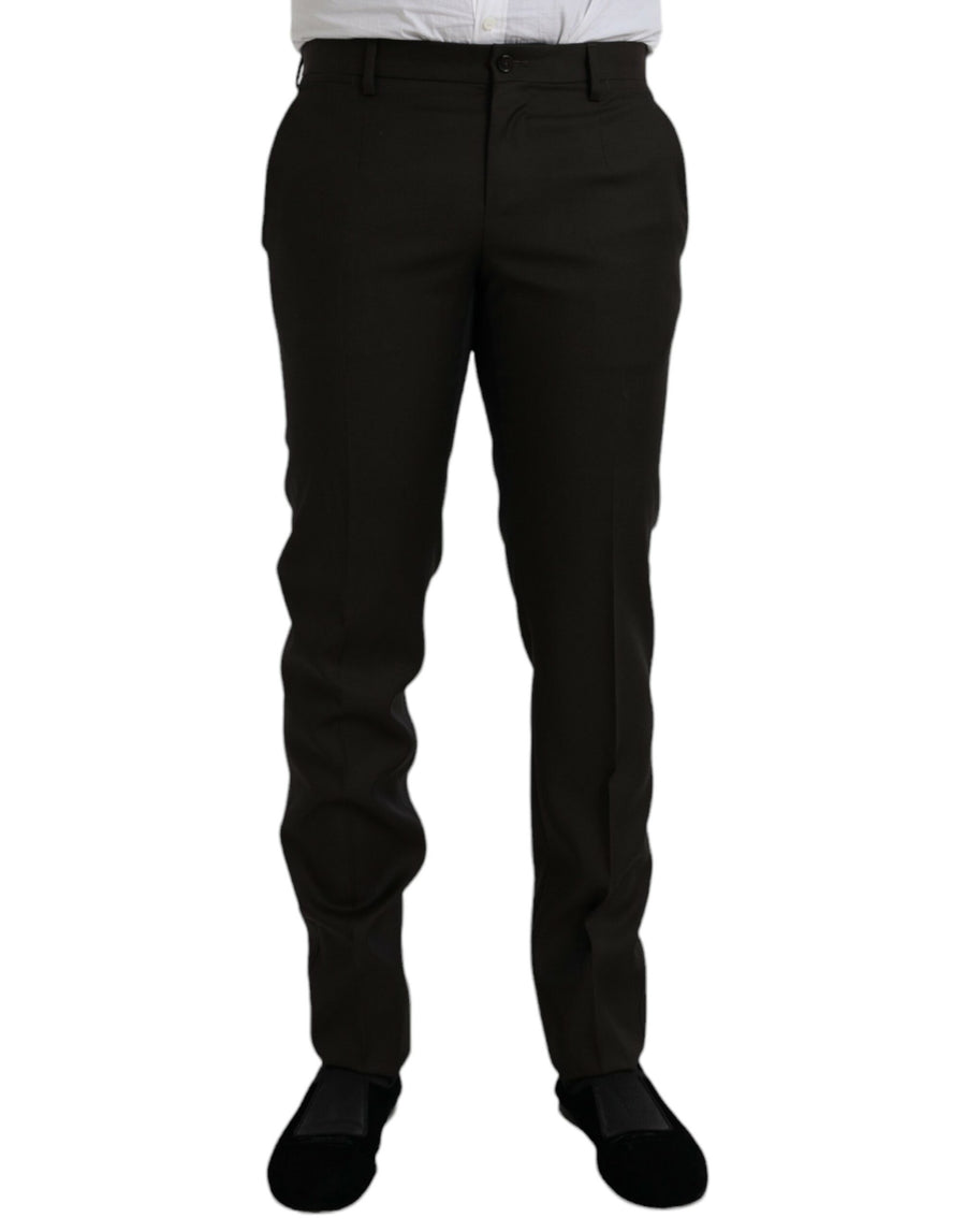 Dolce & Gabbana 83% Virgin Wool 17% Silk trousers in brown