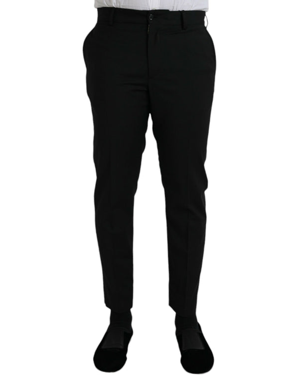 Dolce & Gabbana 100% Virgin Wool trousers in black