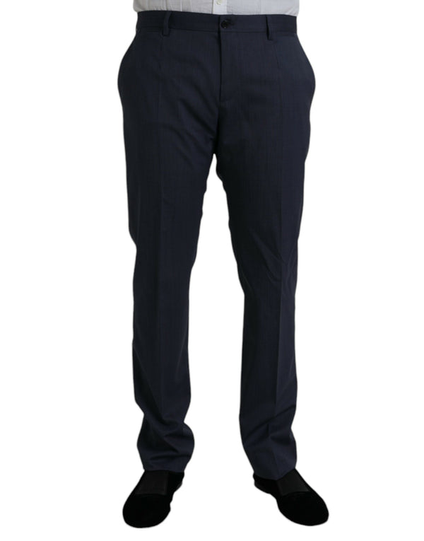 Dolce & Gabbana 97% Virgin Wool trousers in blue