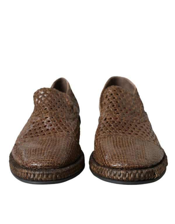 Dolce & Gabbana 100% Leather loafers in brown