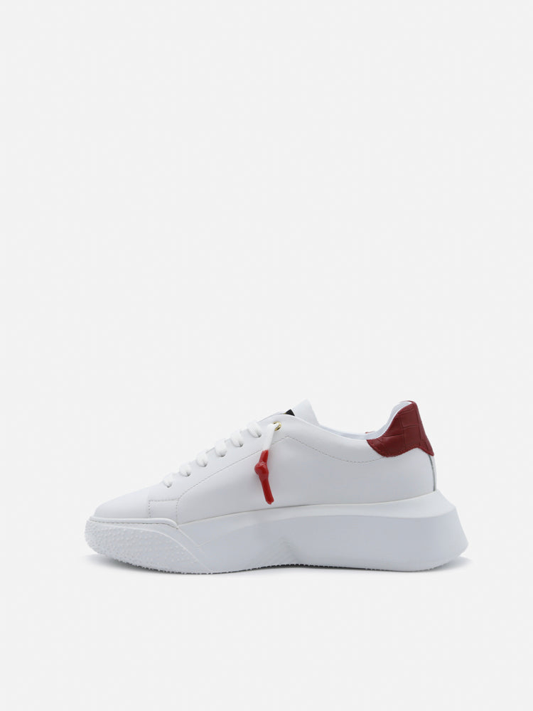 Giuliano Galiano Sneakers White, Red Calfskin