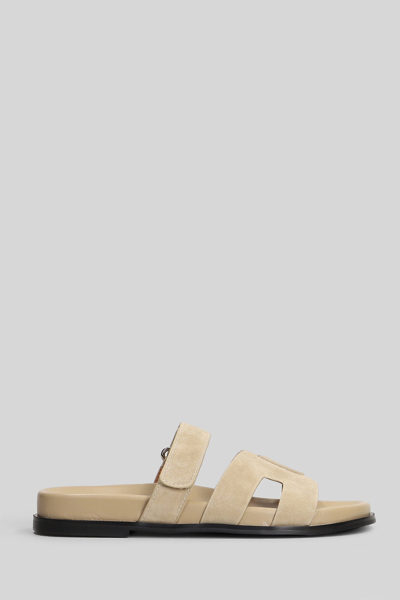 Mindy Flat Flats Taupe Suede Scarpe