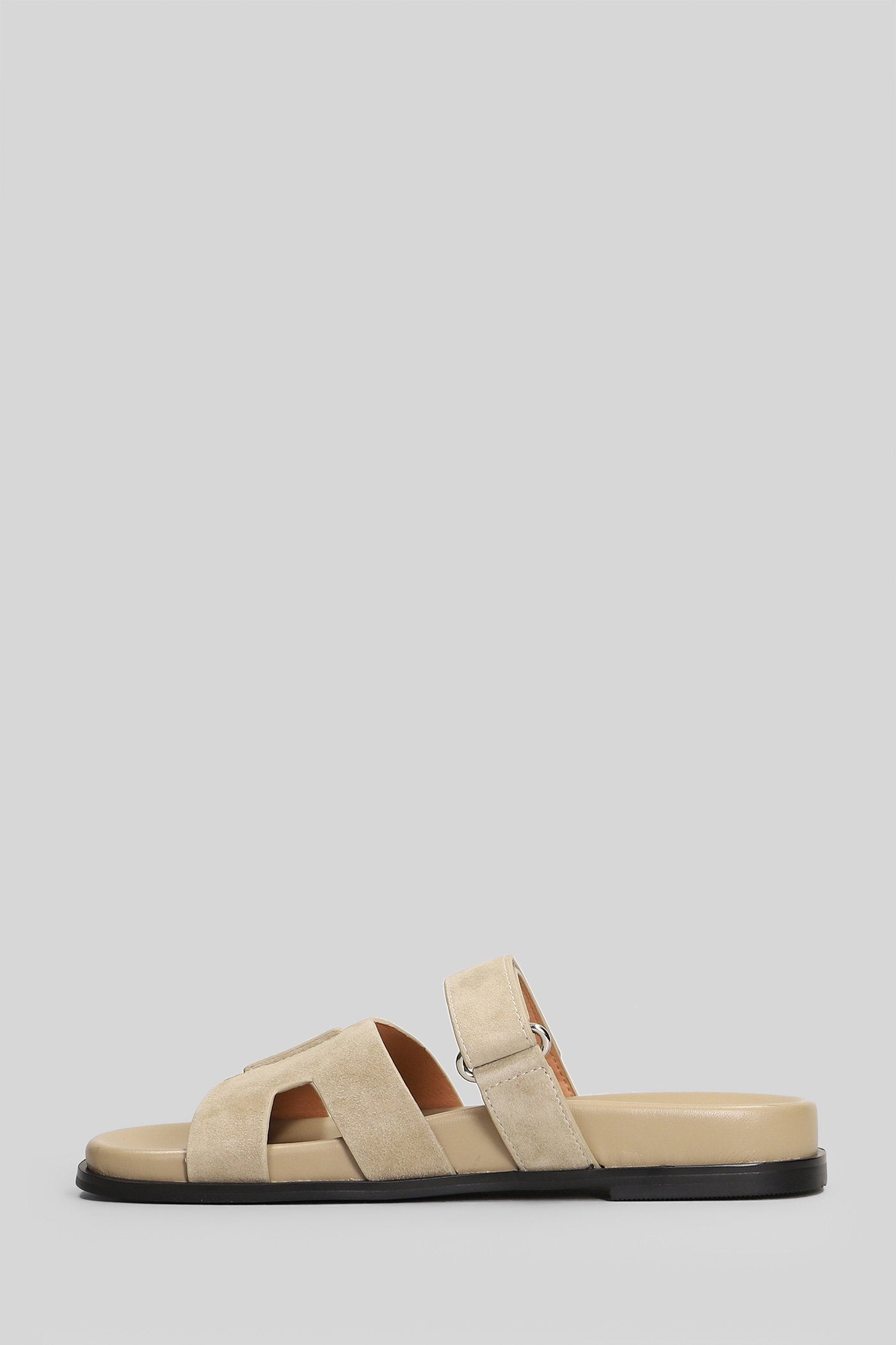 Mindy Flat Flats Taupe Suede Scarpe