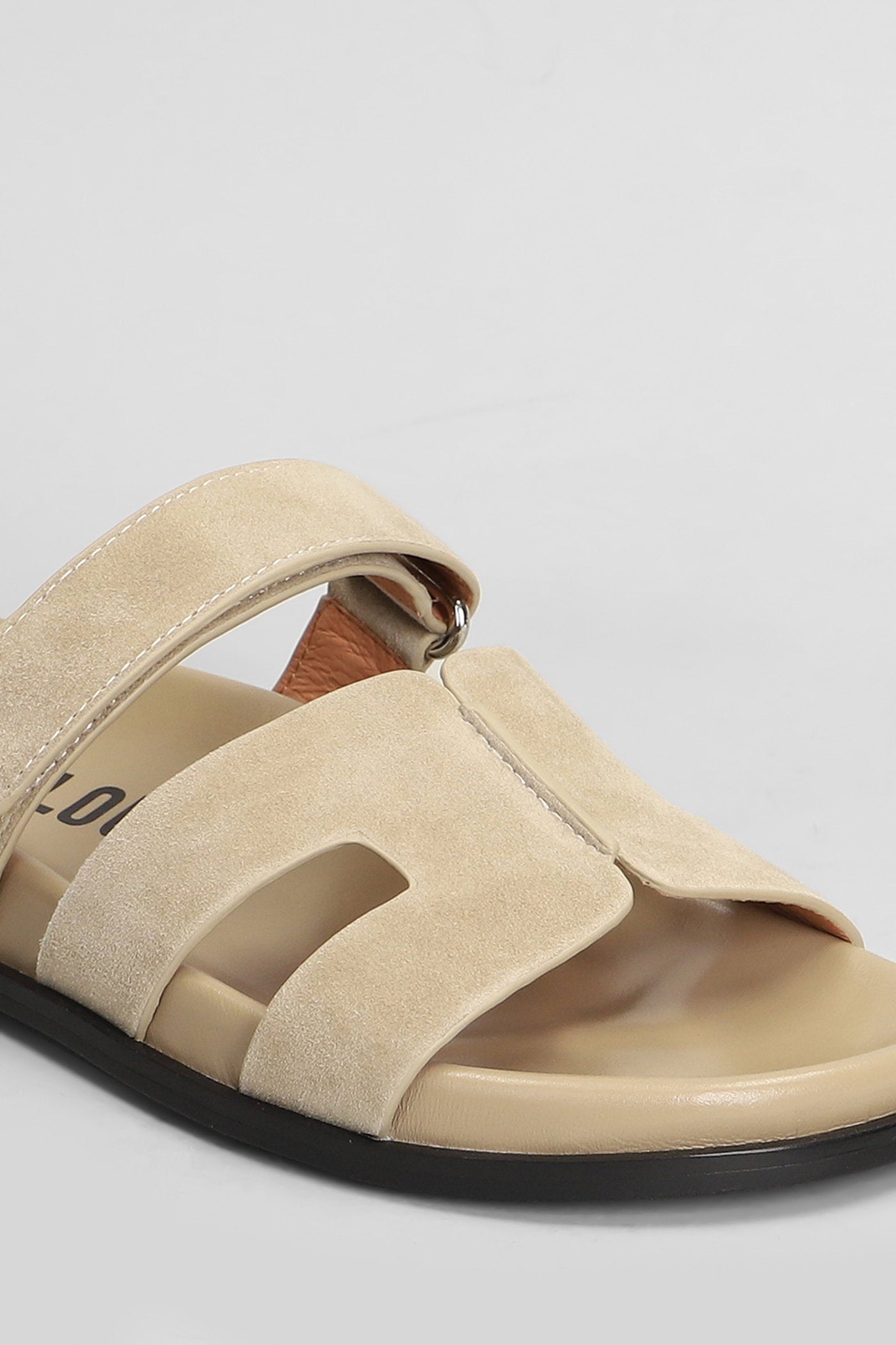 Mindy Flat Flats Taupe Suede Scarpe