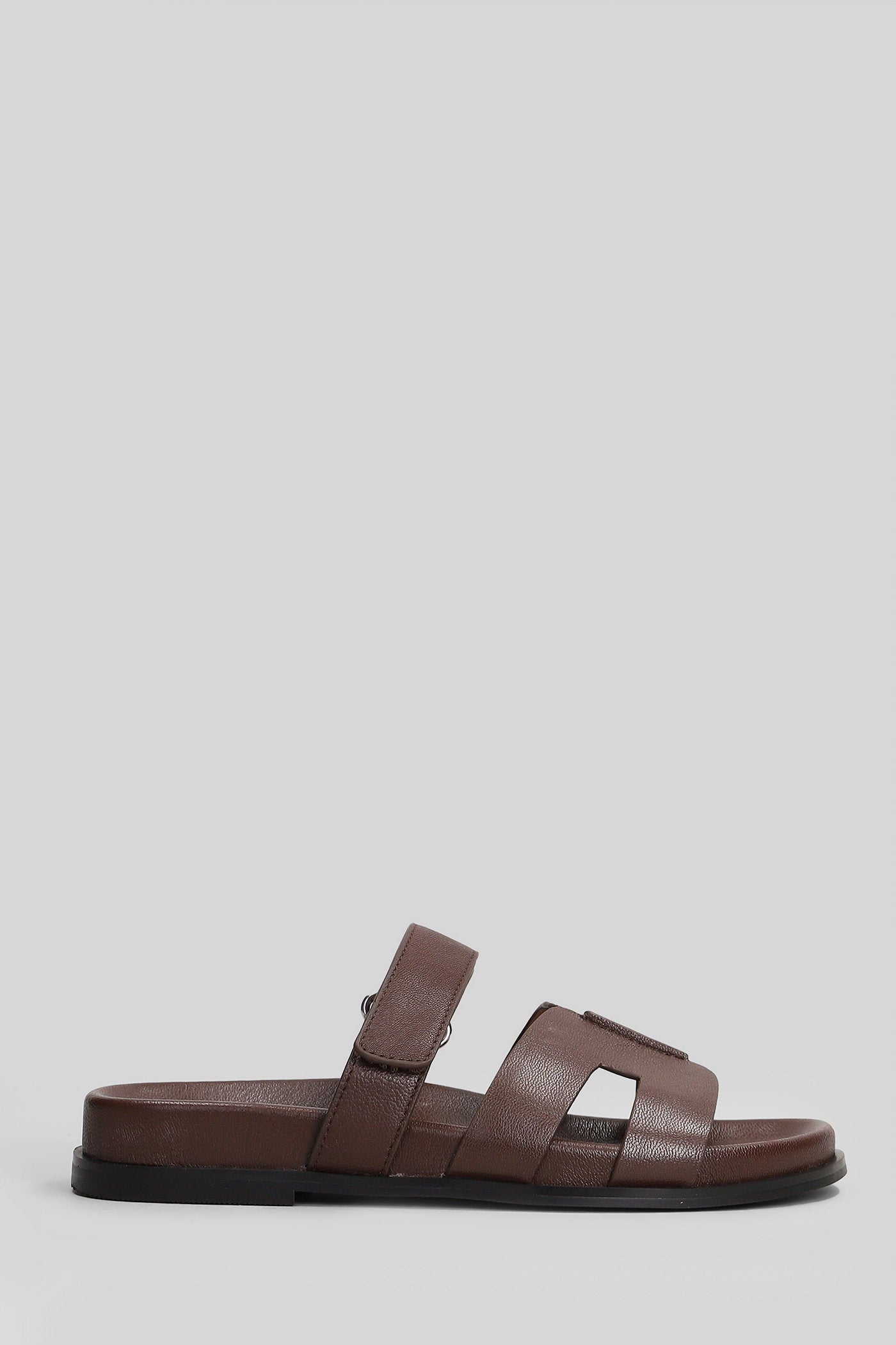 Mindy Flat Flats Brown Leather Scarpe