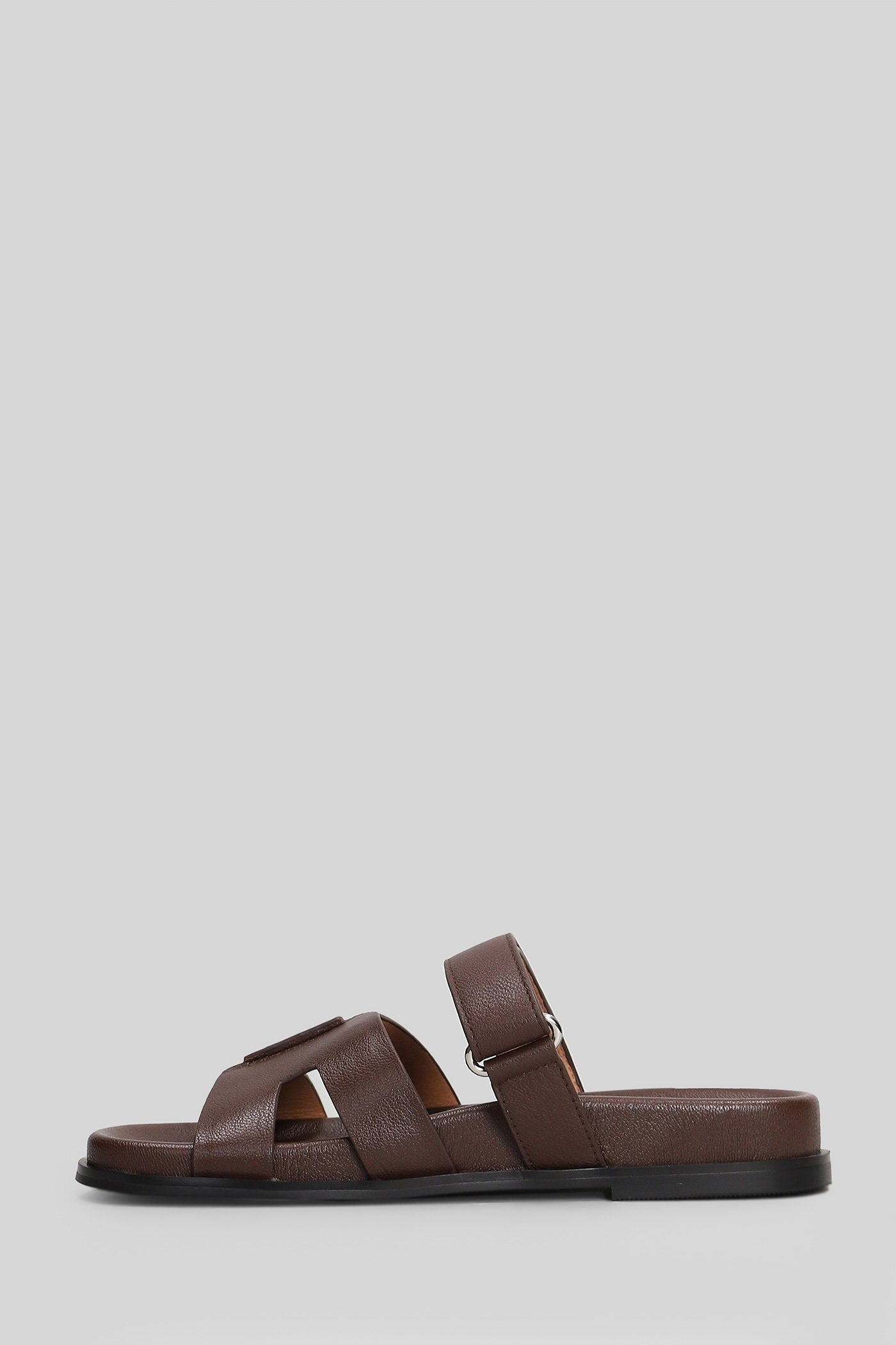 Mindy Flat Flats Brown Leather Scarpe
