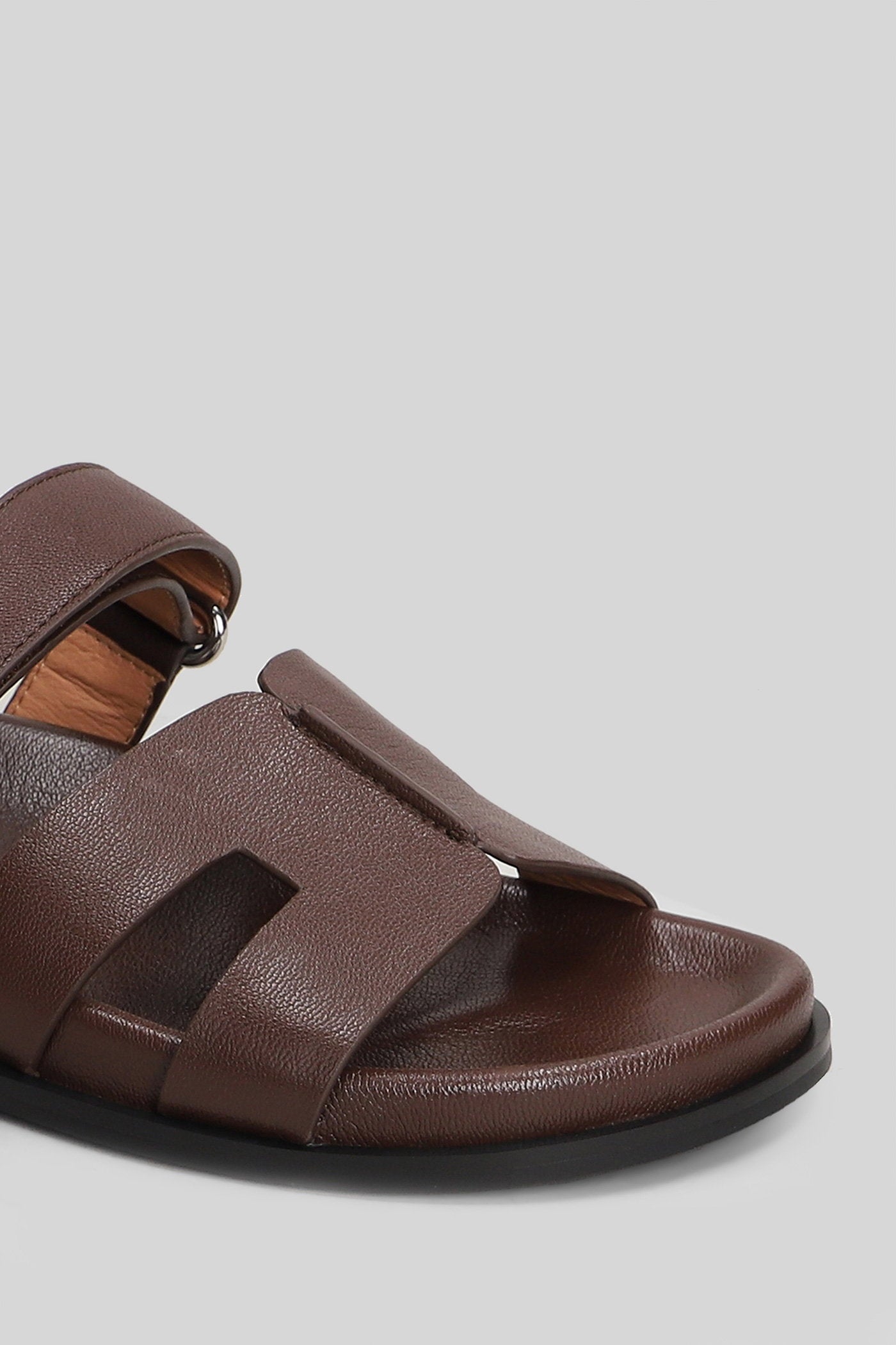Mindy Flat Flats Brown Leather Scarpe