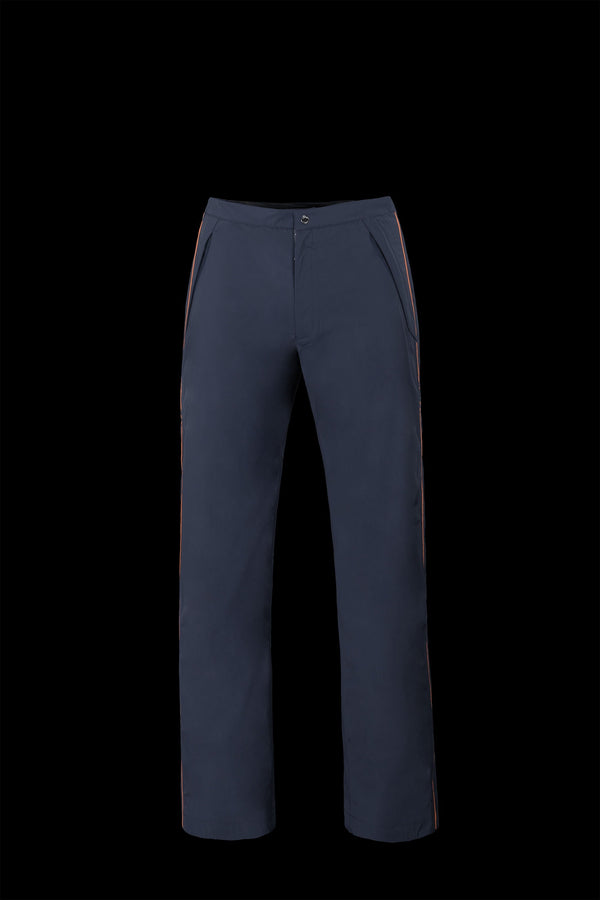 Moorer Mens Navy Tailored Straight Trousers