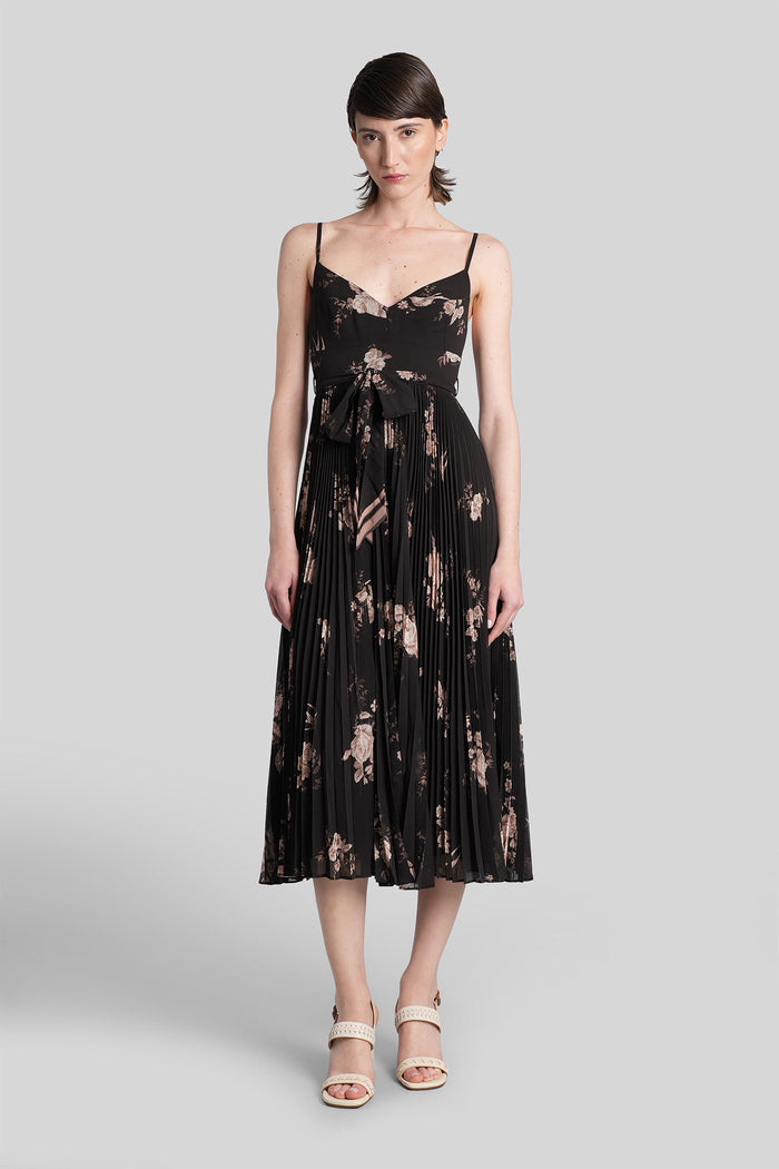 Mini Dress Black Polyester Abbigliamento