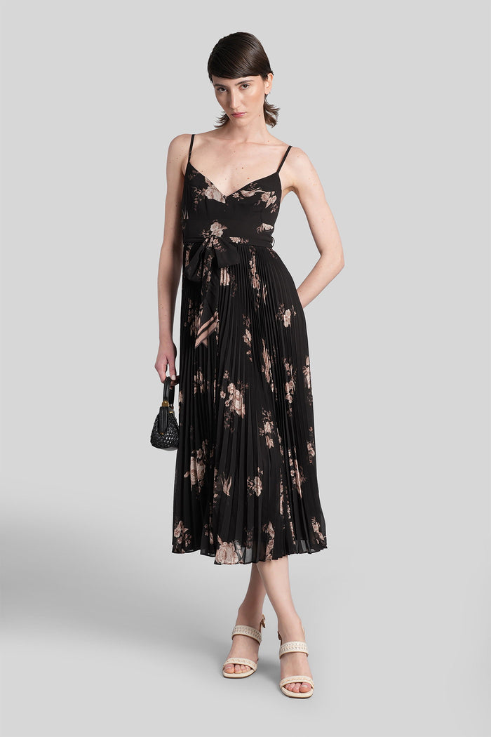 Mini Dress Black Polyester Abbigliamento