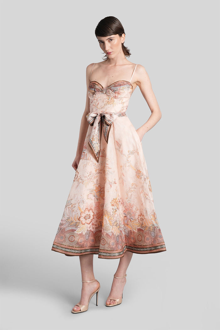 Long Dress Rose-Pink Linen Abbigliamento