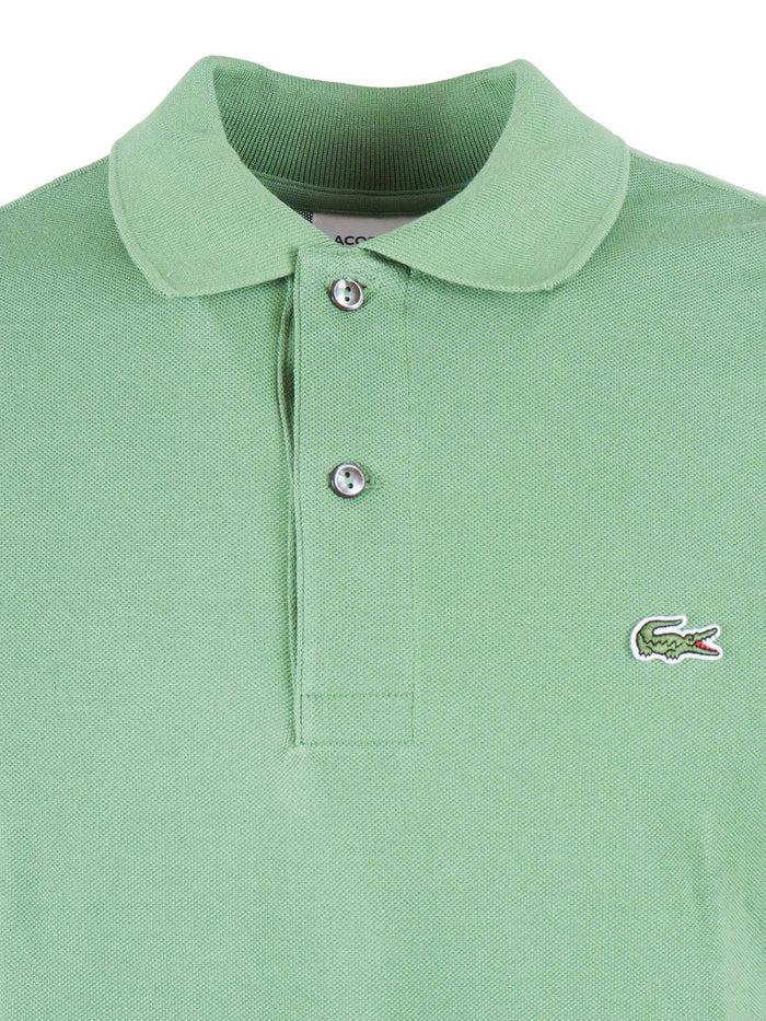 BEST SHORT SLEEVE POLO Green Cotton Sleeves