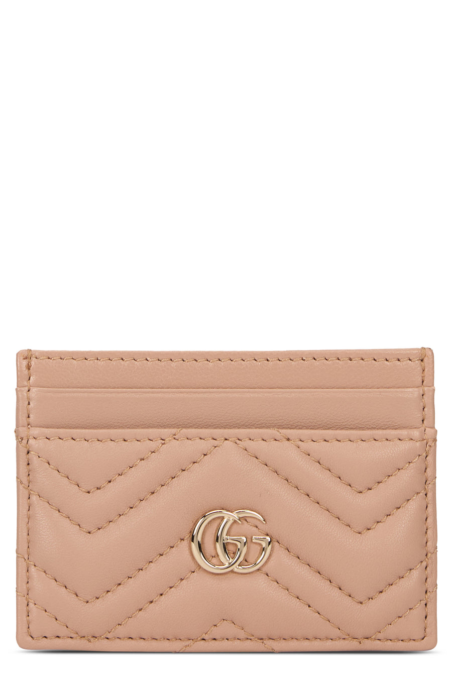 Card Holder Beige Calfskin Calf Skin Wallets & Purses