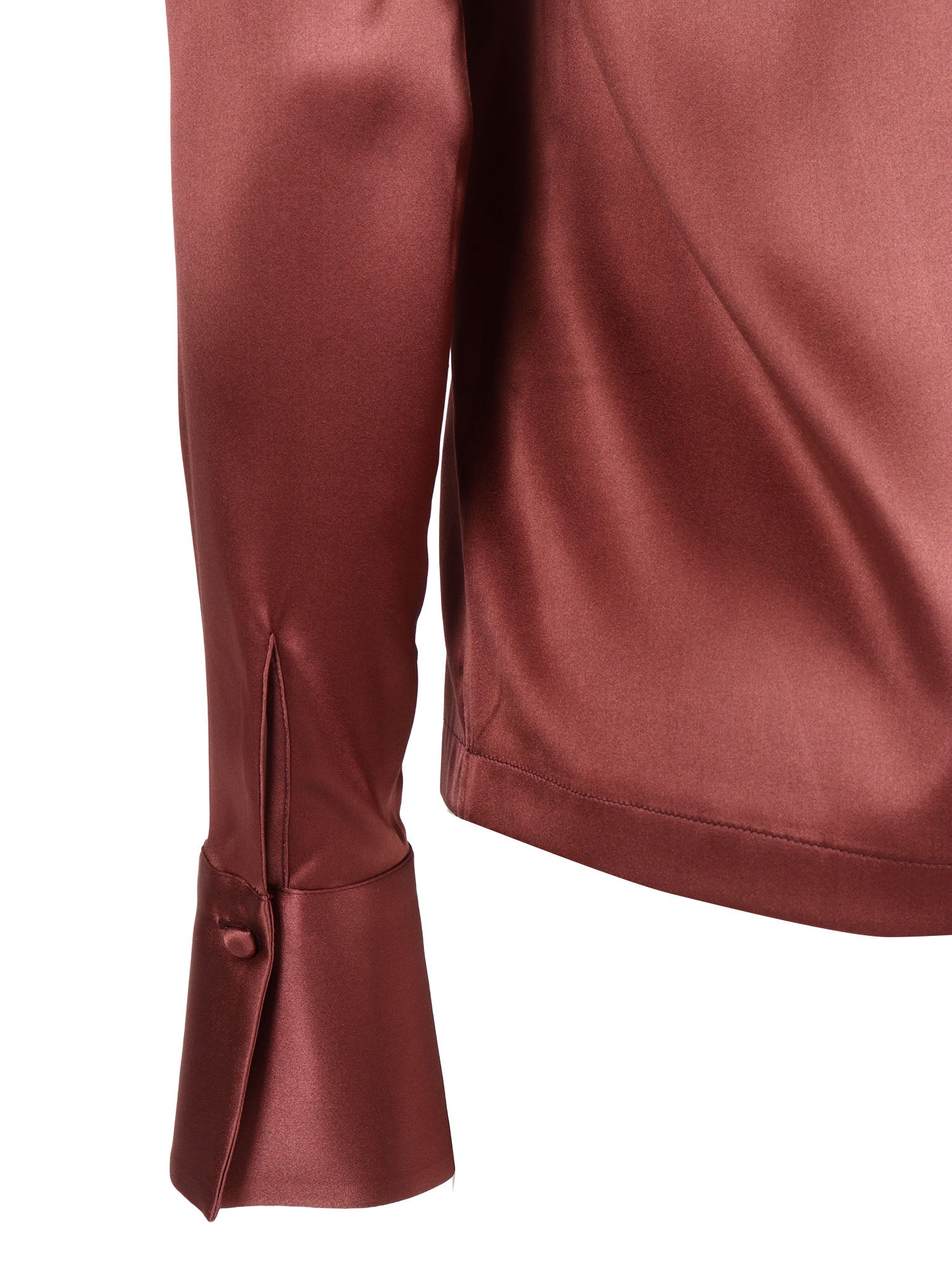 Silk Shirt Mod. Angie B Bordeaux Elastane
