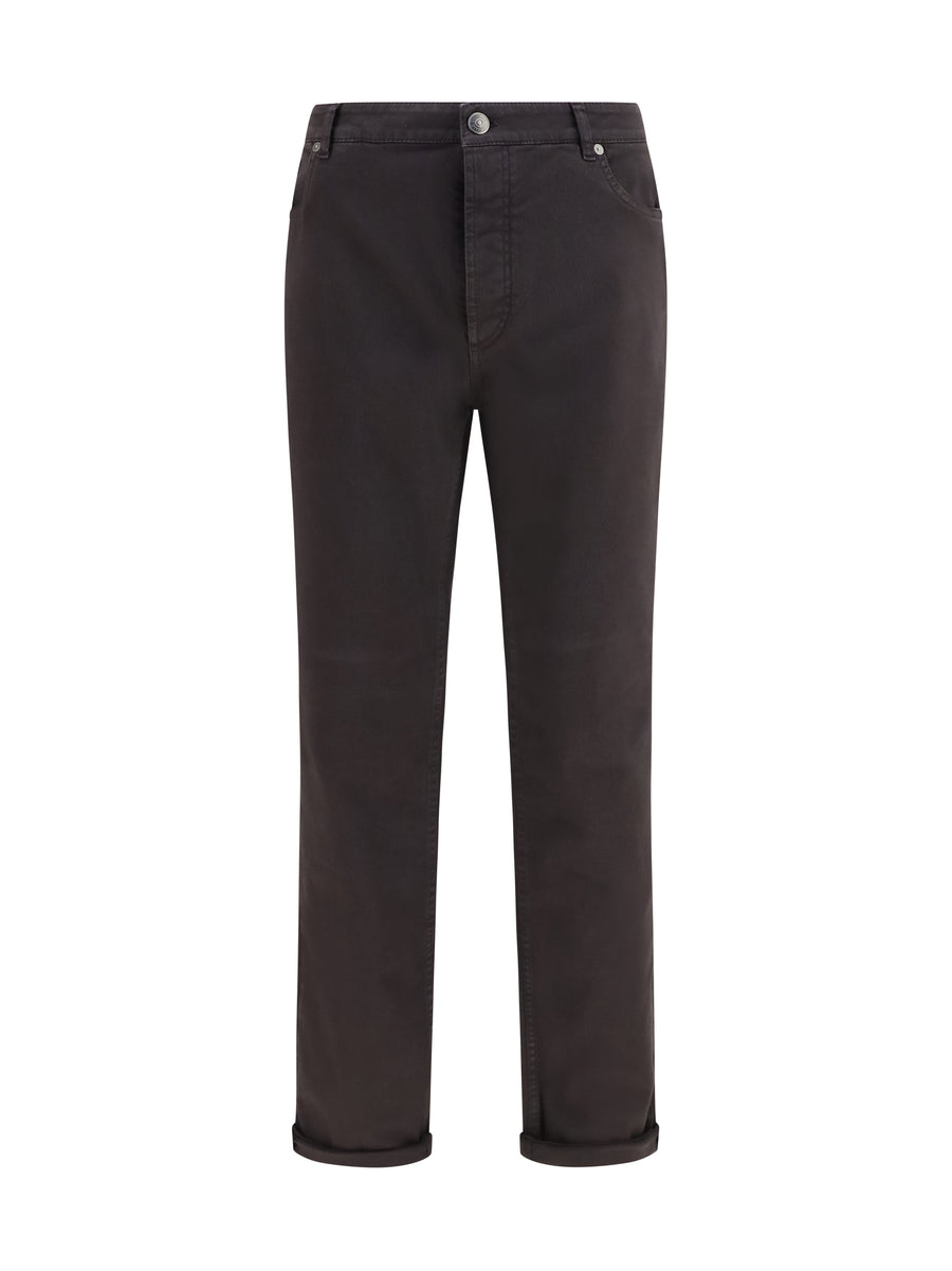 Brunello Cucinelli 99% Cotton; 1% Elastane jeans in brown
