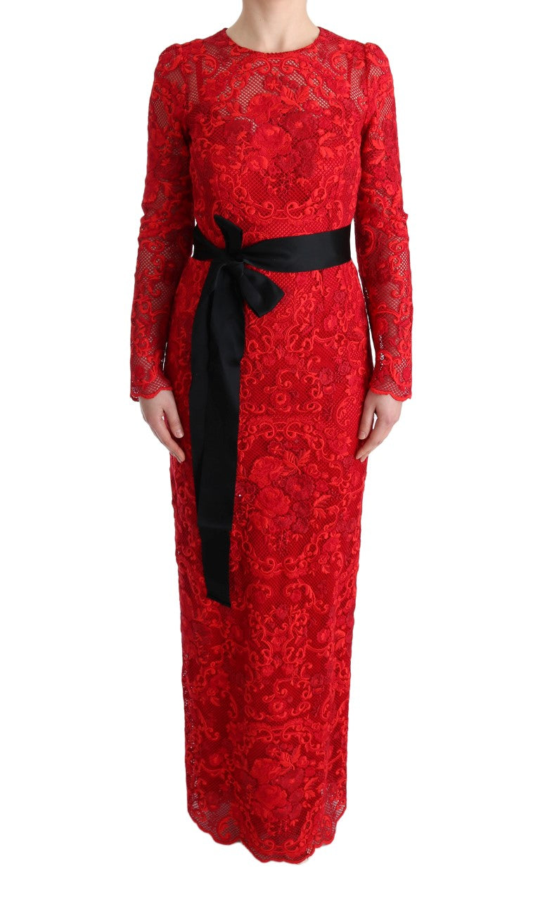 Dolce & Gabbana 68% Cotton dress in red