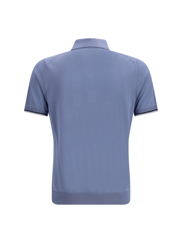 Cotton Polo Shirt Chambray