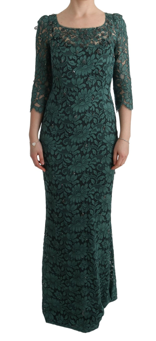 Dolce & Gabbana 40% Cotton dress in green