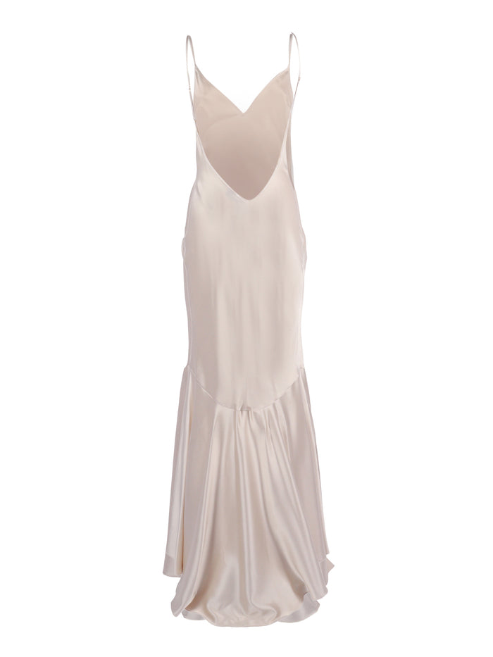 Women�s Dress White Polyester Elastane Midi