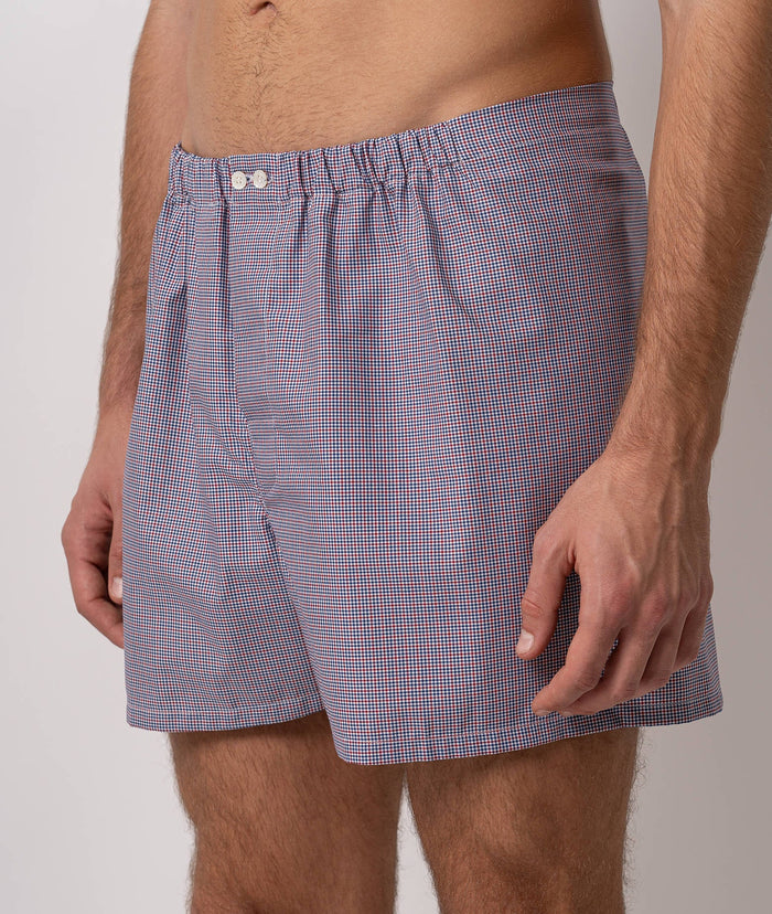 Boxer Shorts Square Blue Underwear